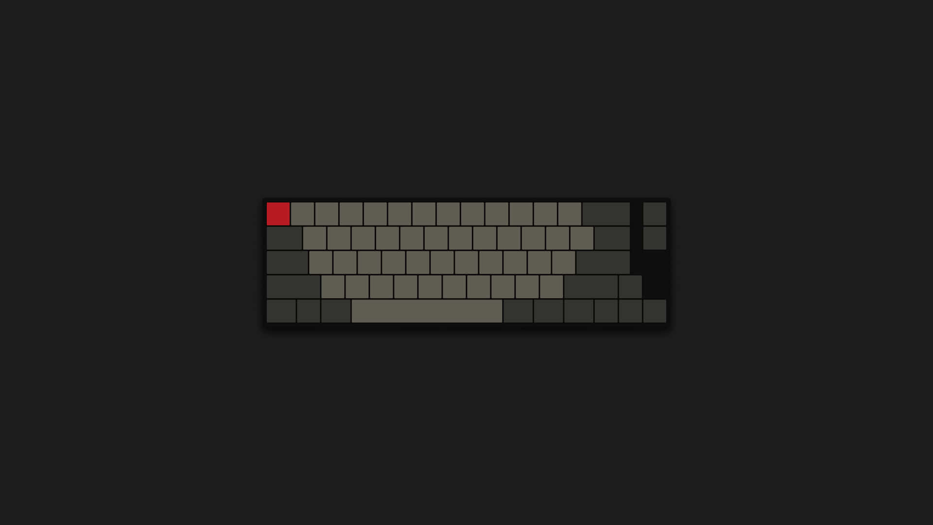 Unteclado Negro Con Teclas Rojas