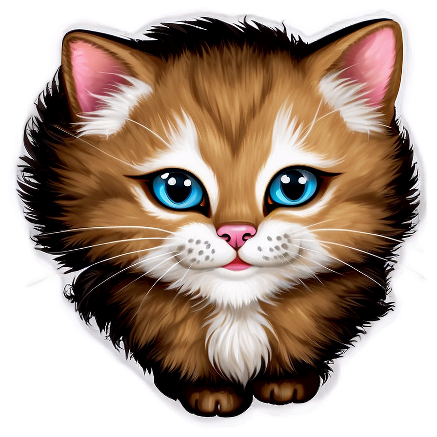 Cute Kitty Clipart Png 06242024 PNG