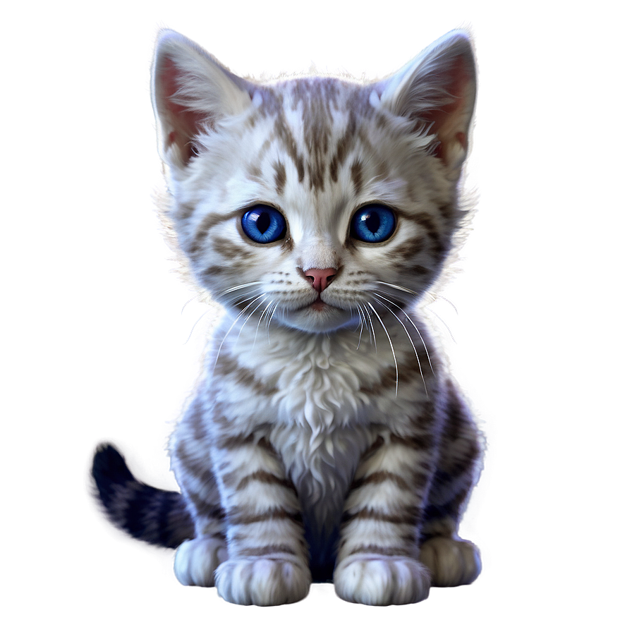 Cute Kitty D PNG