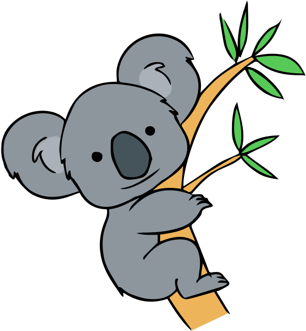 Cute Koala Cartoon PNG