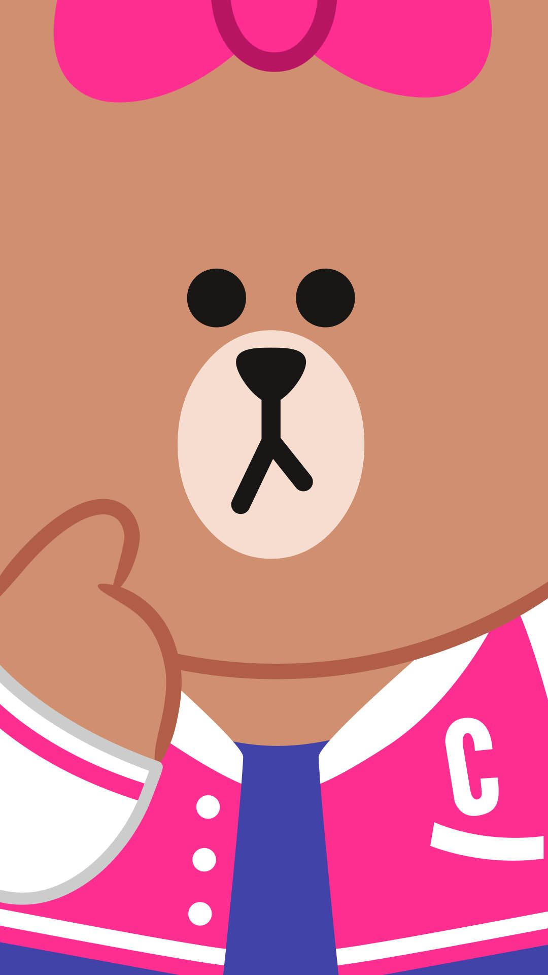Cute Korean Bear Choco Background
