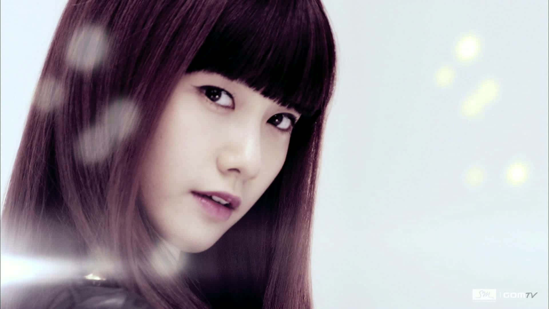 Süßekoreanische Sängerin Im Yoon Ah Girls Generation Wallpaper