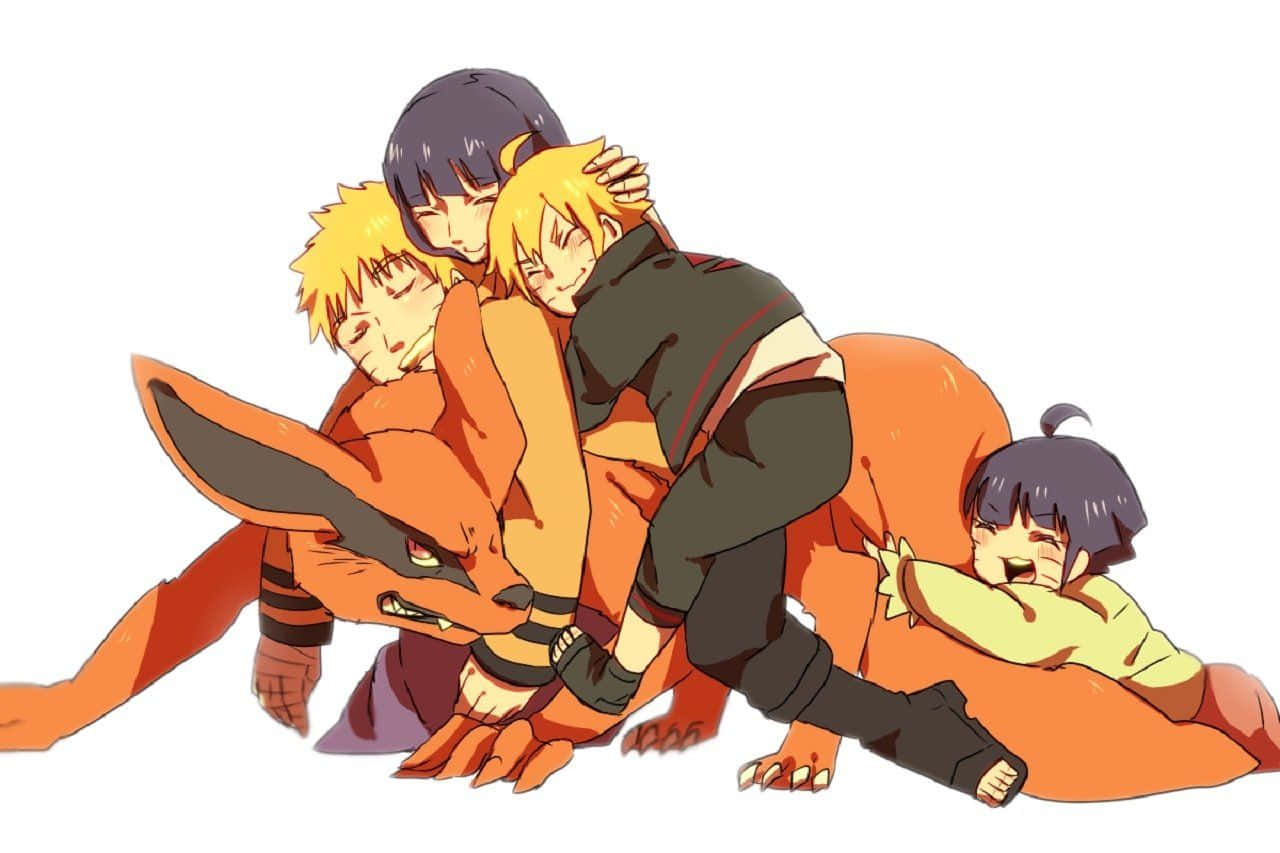 Sötkurama Uzumaki Familj Naruto Wallpaper