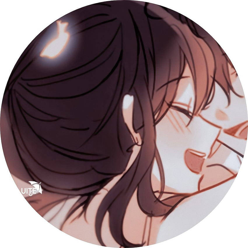 Cute Laughing Matching Pfp For Friends Wallpaper