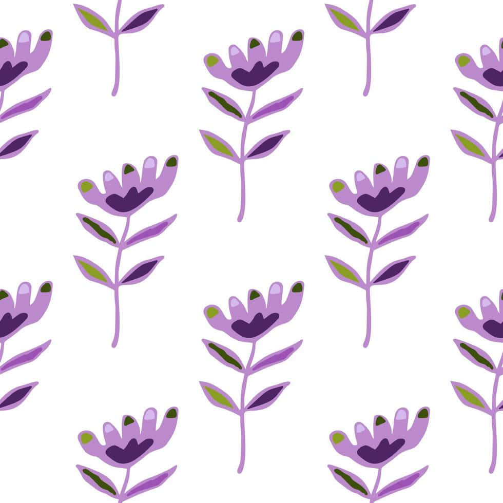 Cute Lavender Pattern Wallpaper