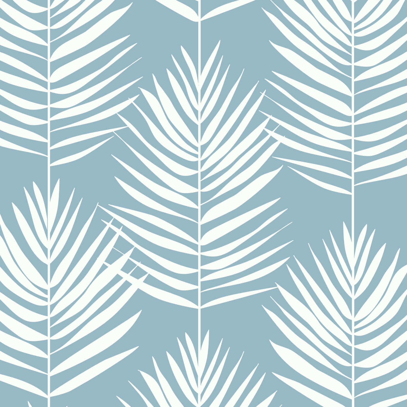 Cute Palm Fern Leaves Wallpaper