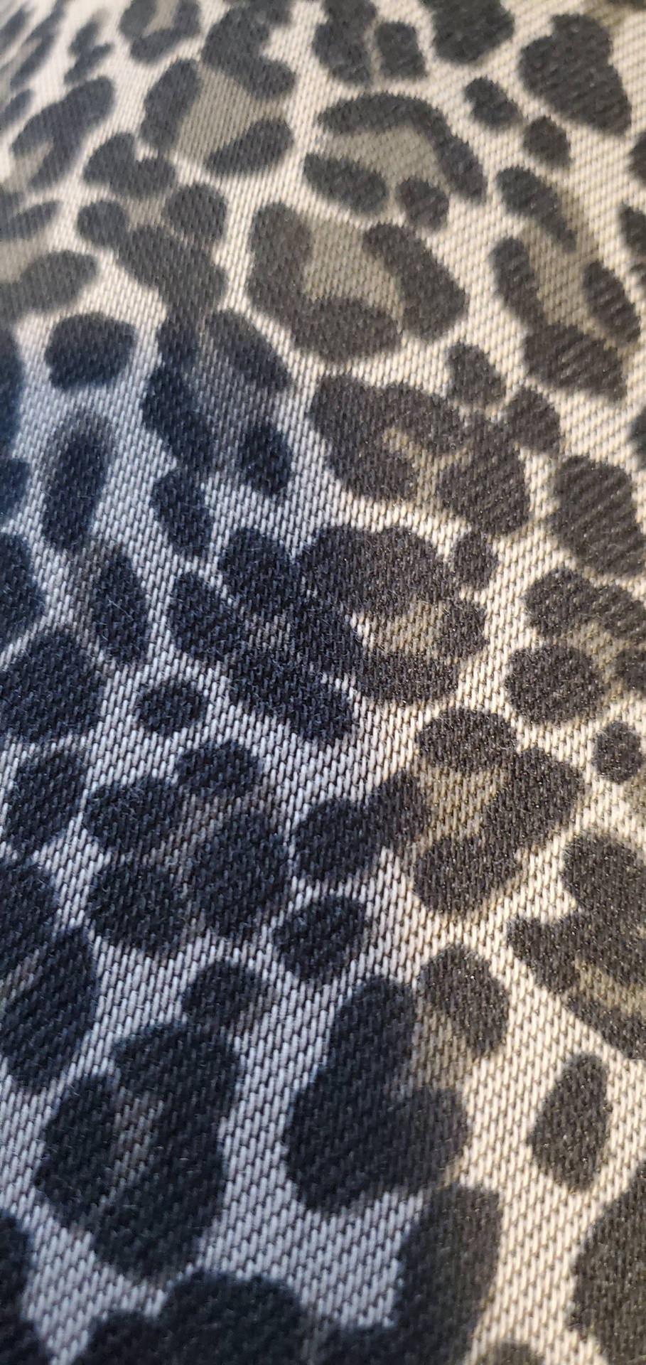 Cute Leopard Print On Fabric Wallpaper