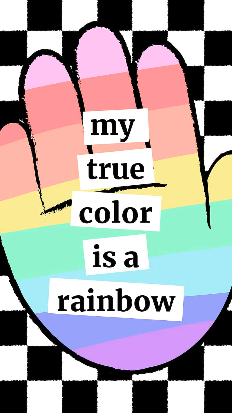 Cute LGBT Pastel Digital Artwork Wallpaper