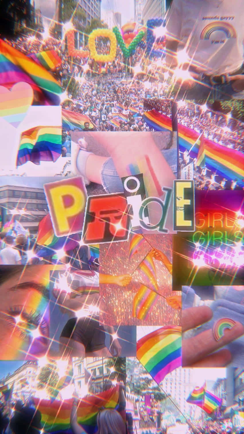 Sød LGBT Pride Æstetisk Illustration Wallpaper