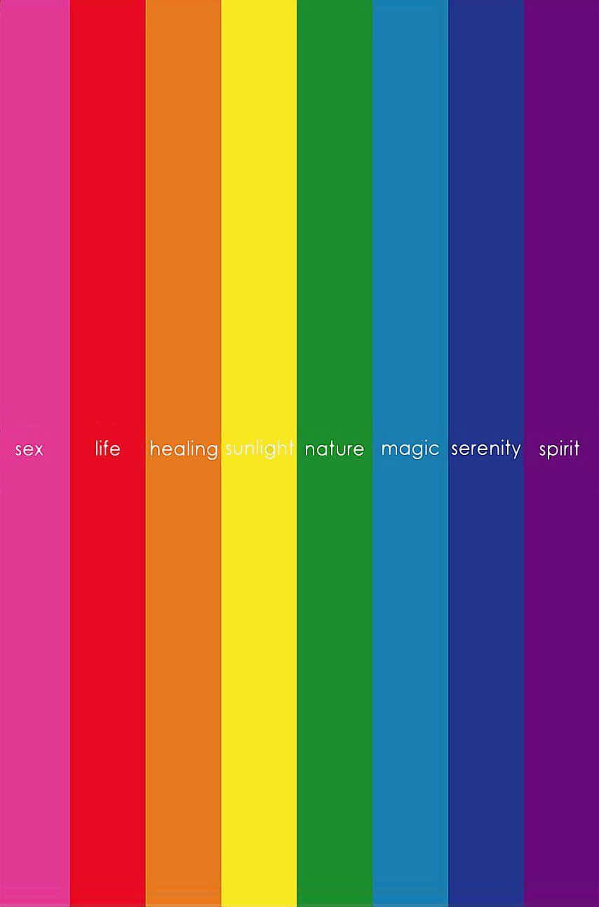 Cute LGBT Rainbow Flag Wallpaper