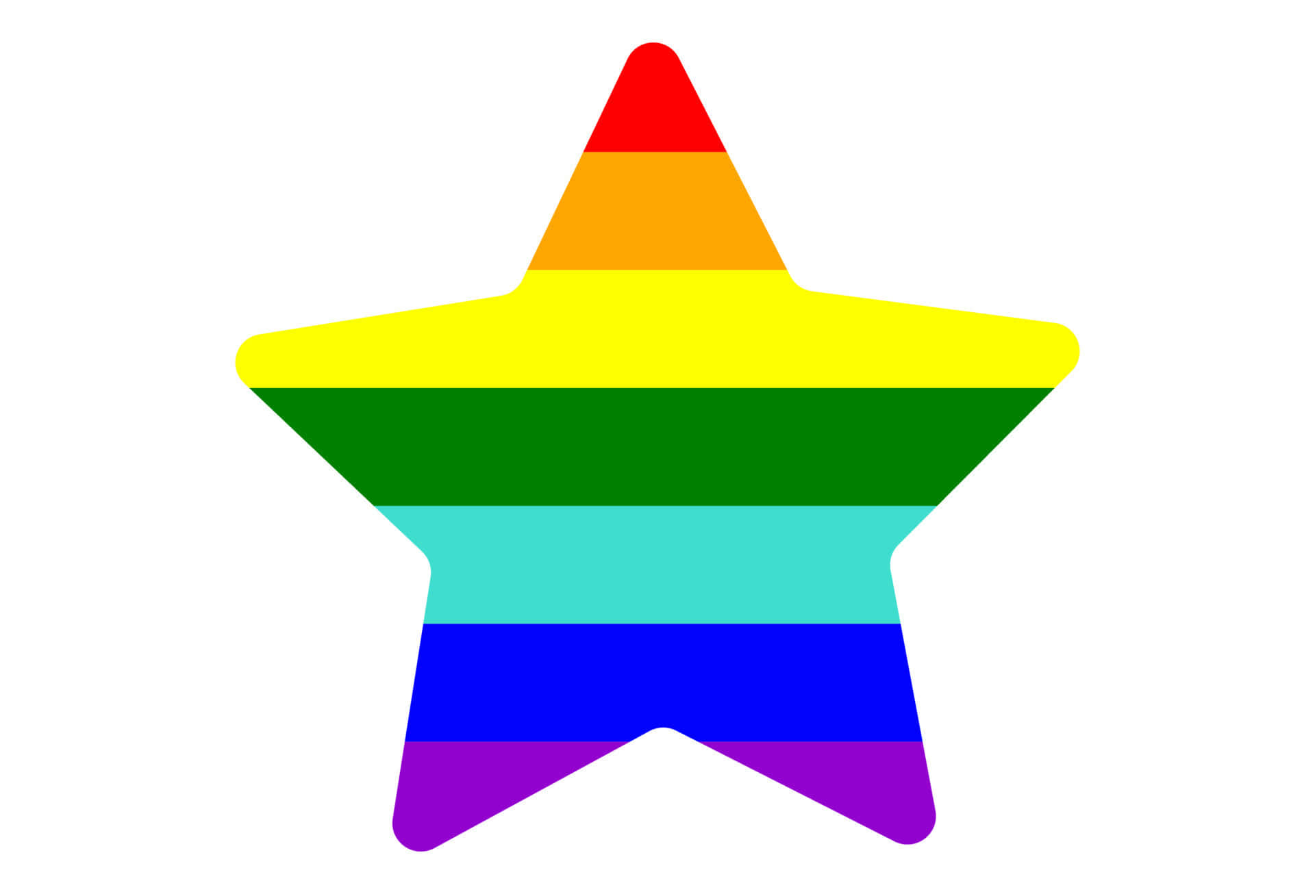 Cute LGBT Star Flag Wallpaper