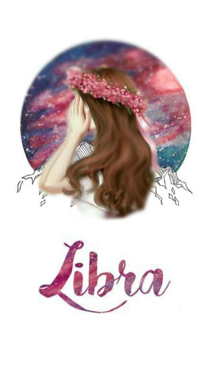 Cute Libra Zodiac Girly Pink Aesthetic Wallpaper