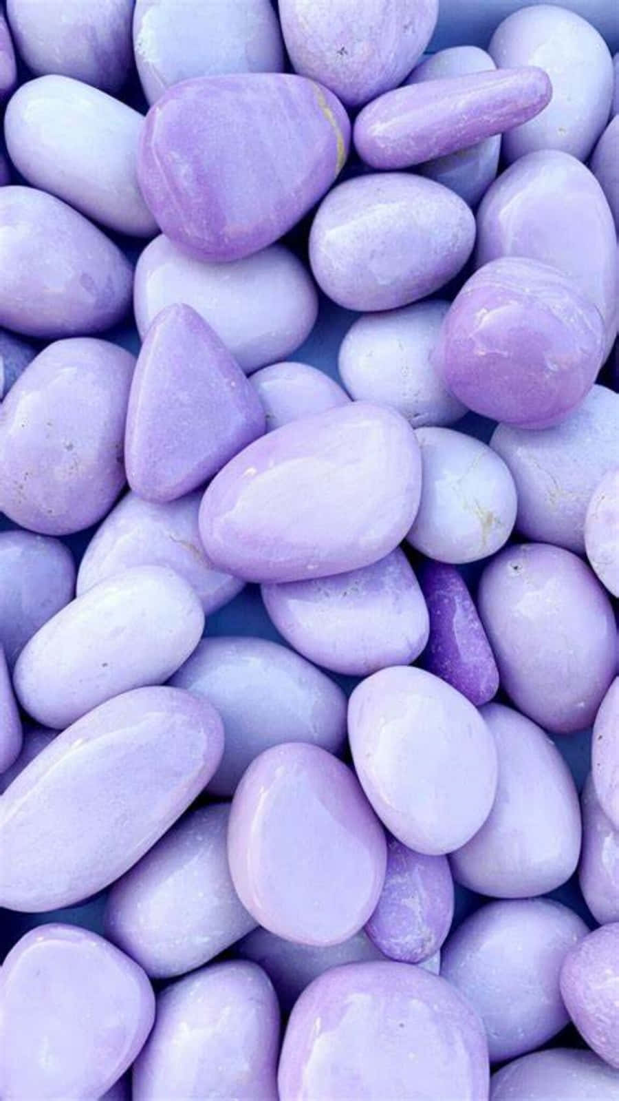 Cute Light Purple Pebbles Wallpaper