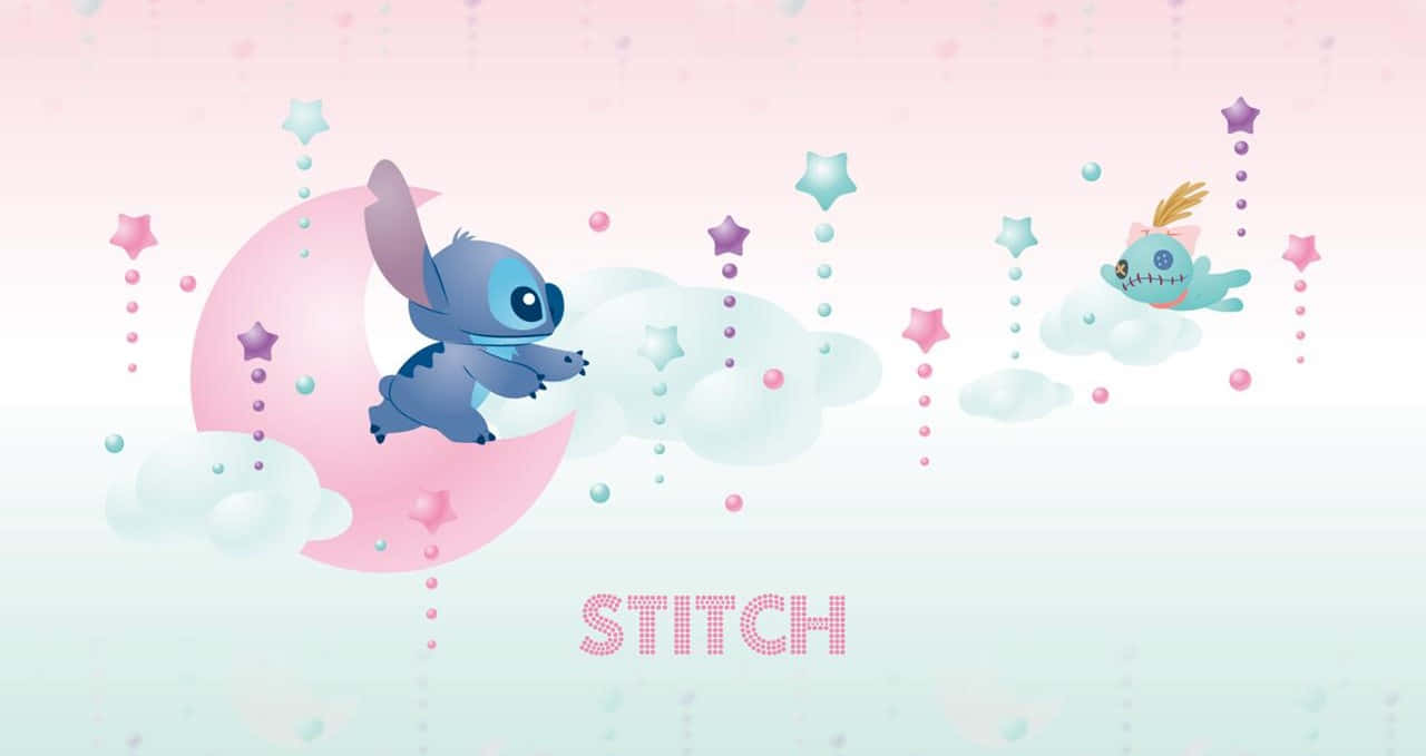 Lilo and Stitch's heartwarming friendship Wallpaper