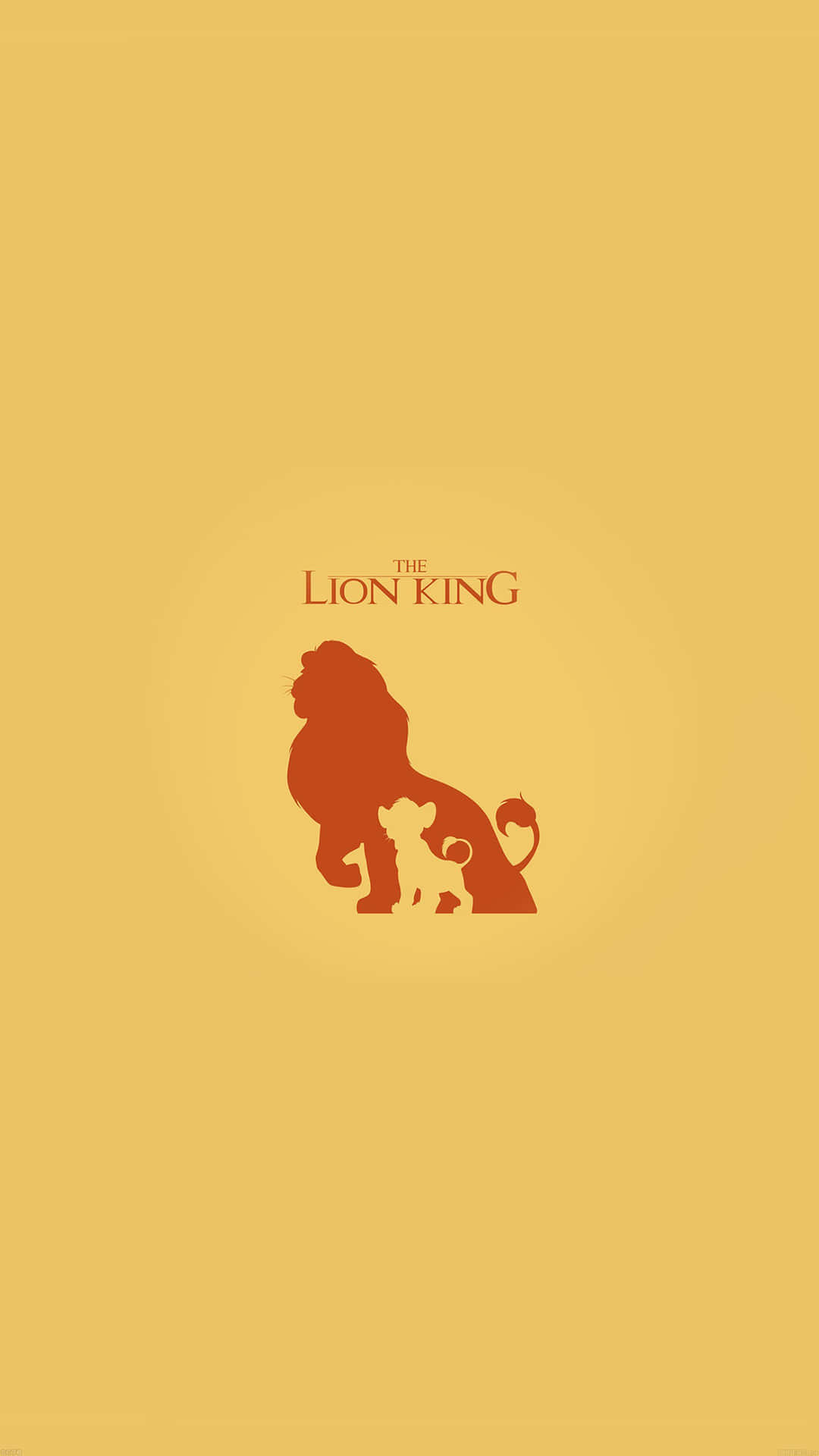 Cute Lion King Minimalist Poster Wallpaper