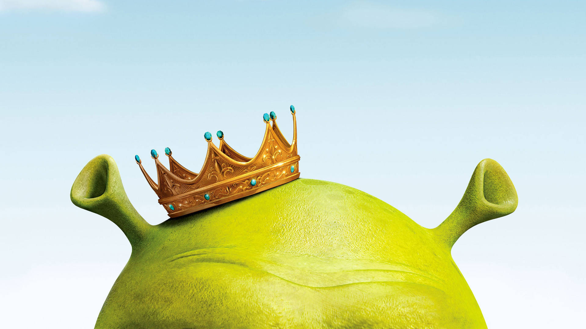 Sötliten Krona Från Shrek Den Tredje Wallpaper