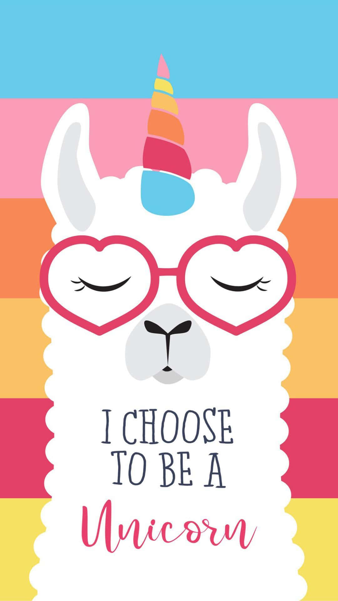 Cute Llama Hilarious Sticker Quote Wallpaper