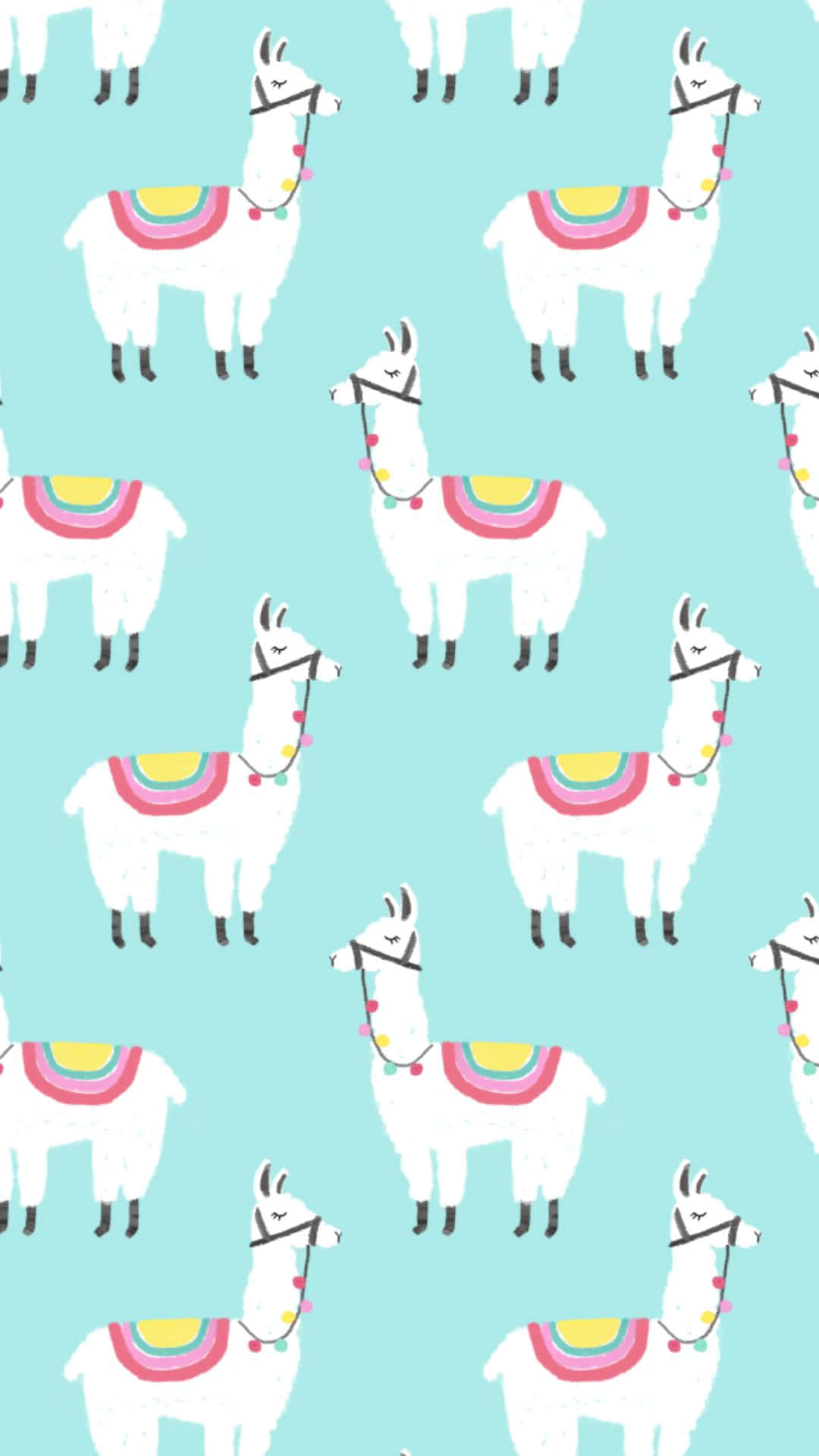Adorable Cute Llama Wallpaper