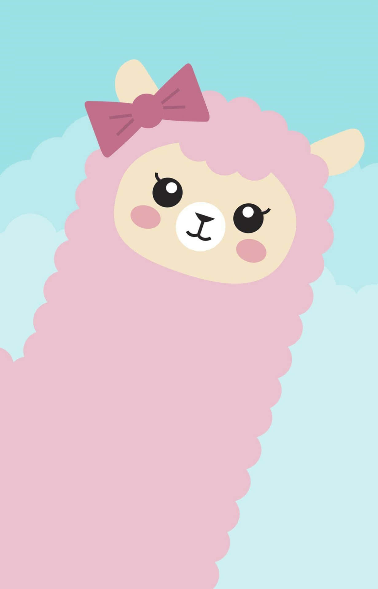 "Feeling Cute? Llama be Real!" Wallpaper