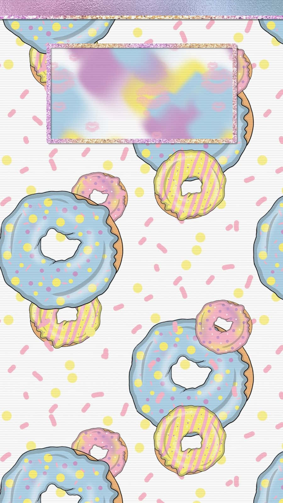 Niedlichesperrbildschirm-donuts Mit Streuseln Wallpaper