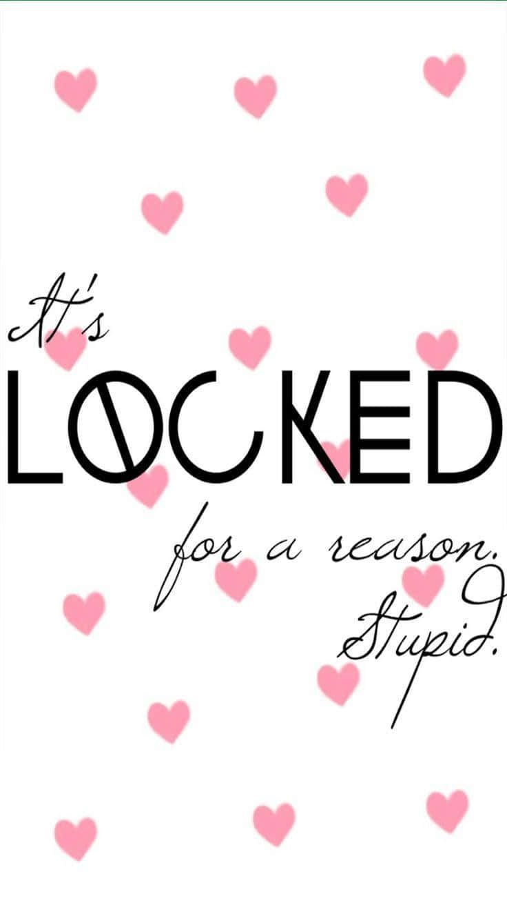 Download Cute Lock Screen Pink Hearts Wallpaper 