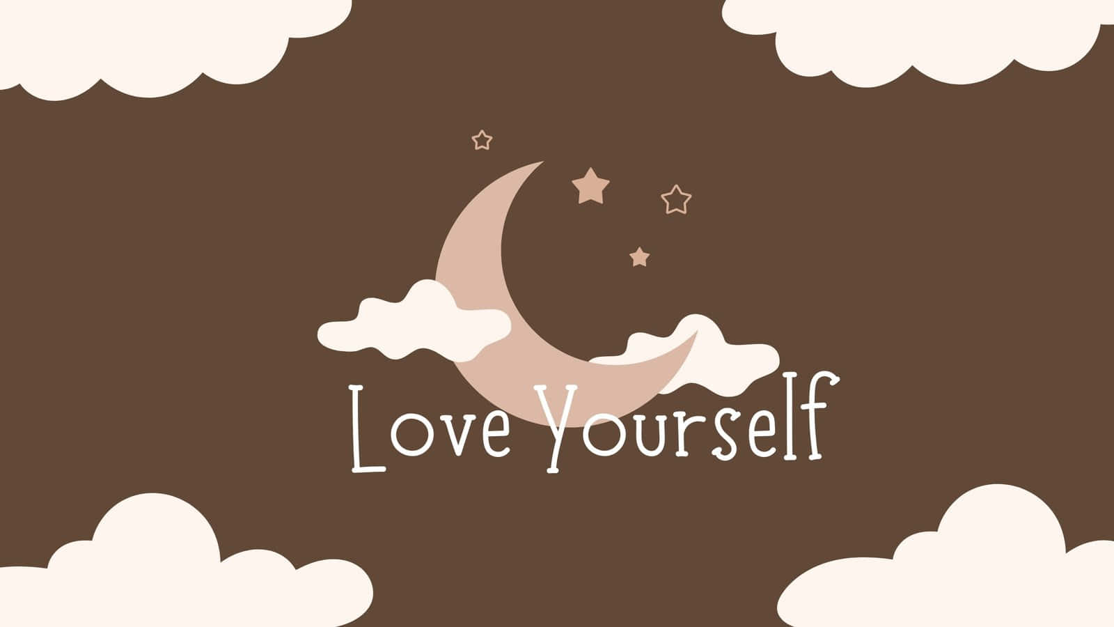 Cute Love Aesthetic Love Yourself Moon Wallpaper