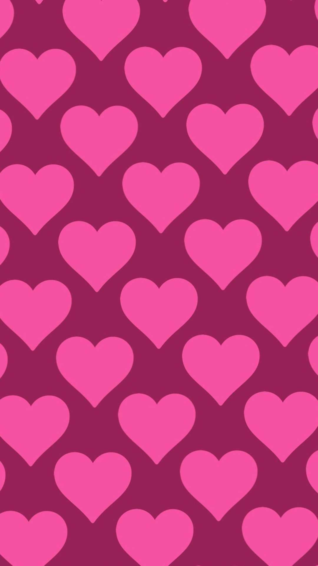 Cute Love Art Using Heart Shapes Wallpaper