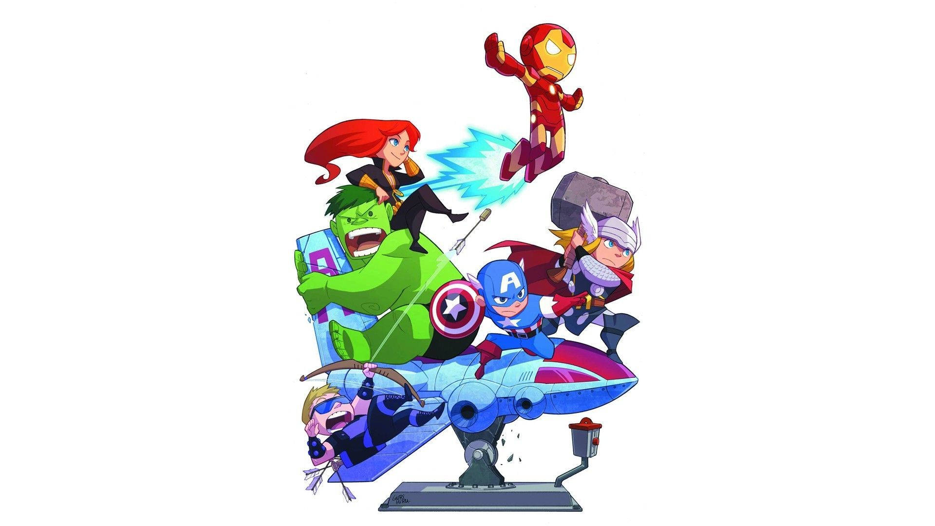 Cuties from the Marvel universe Wallpaper