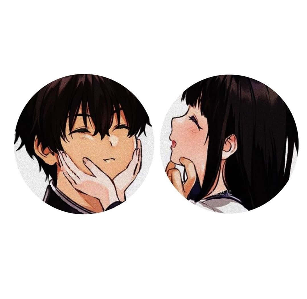 Pin by wuxian on Matching icons  Anime love couple Black background  design Anime