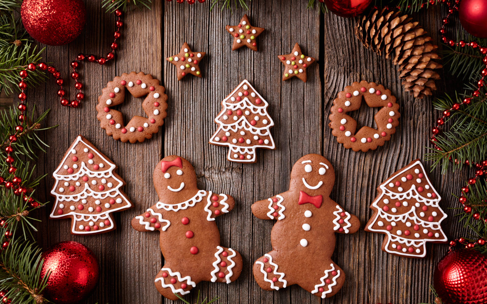Cute Merry Christmas Cookies Wallpaper