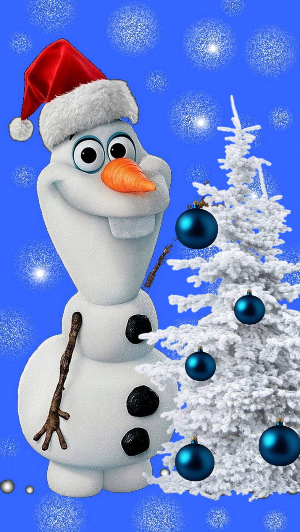Download Cute Merry Christmas Olaf Wallpaper | Wallpapers.com