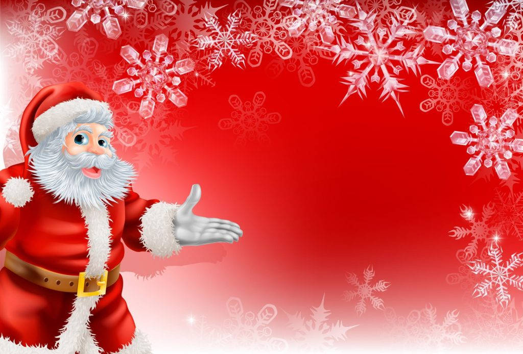 Download Cute Merry Christmas Santa Wallpaper 