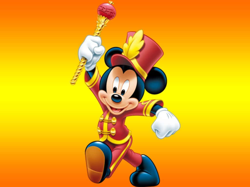 Lindoatuendo De Mickey Mouse Con Traje De Marshall. Fondo de pantalla