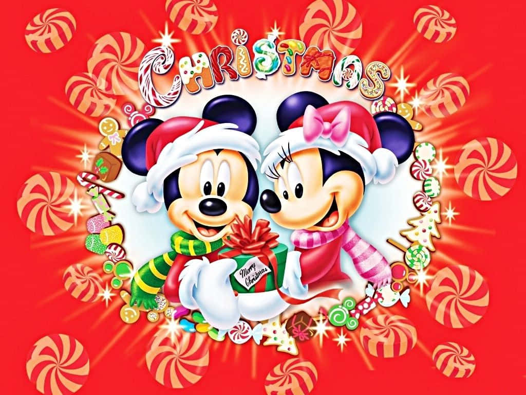 Sød Mickey Mouse 1024 X 768 Wallpaper