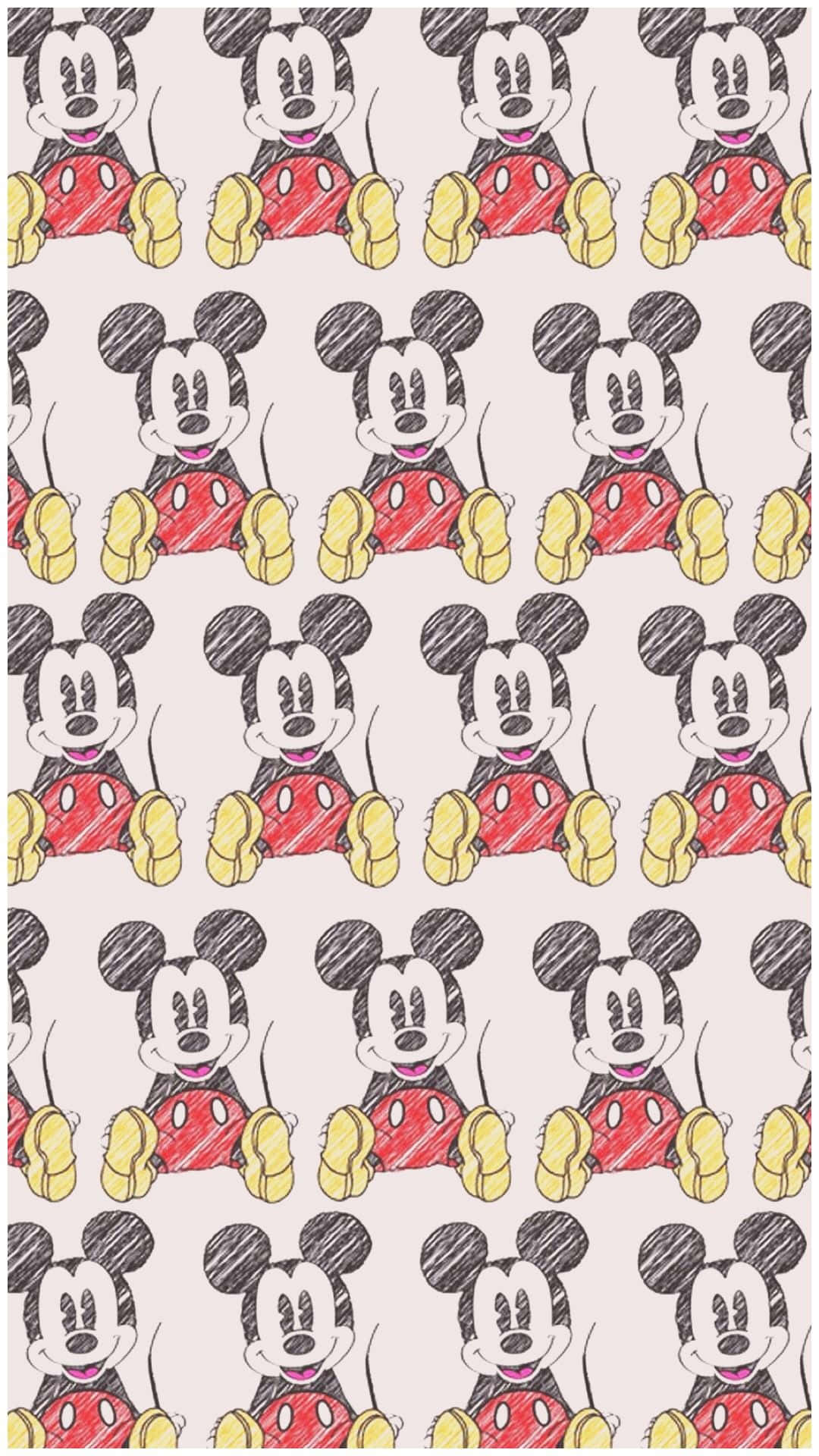 Enjoy the magical world of Mickey with this adorable wallpaper of Cute Mickey Mouse! Wallpaper