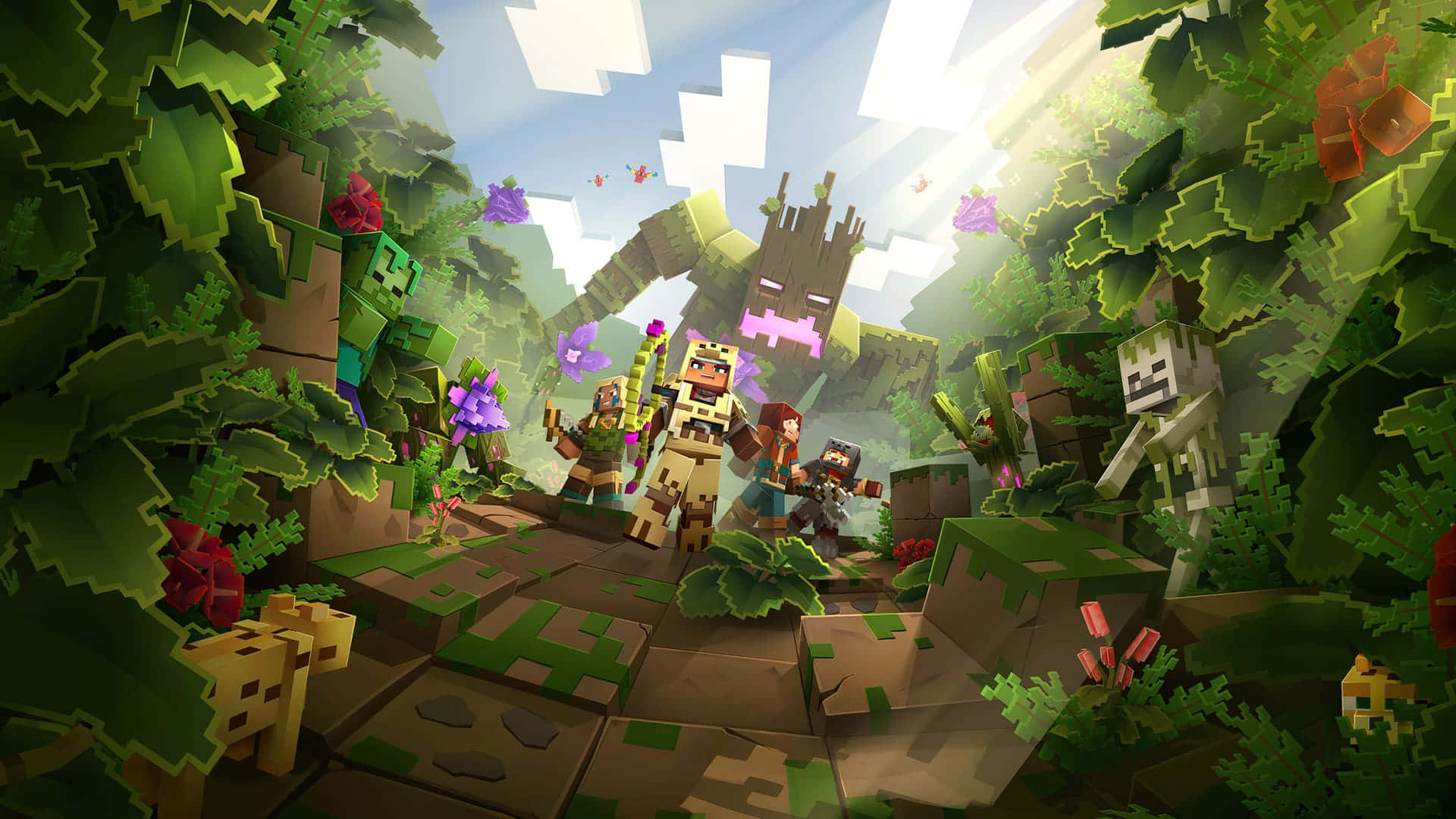 Explore the Cuddly World of Minecraft! Wallpaper