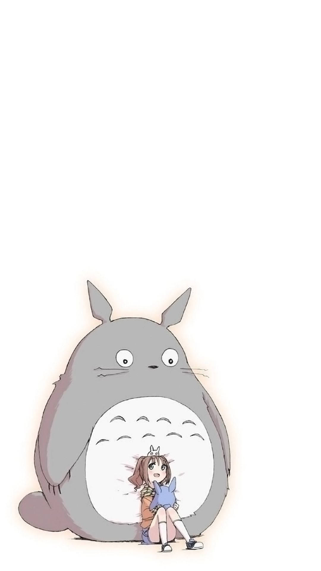Cute Minimalist Totoro Girl
