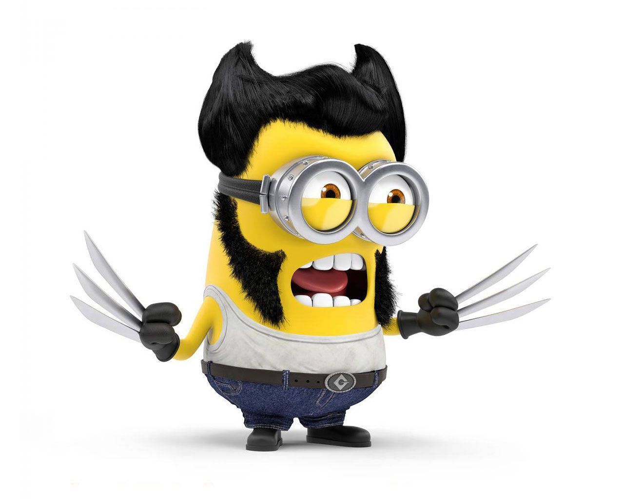Cute Minion Wolverine Kevin Picture