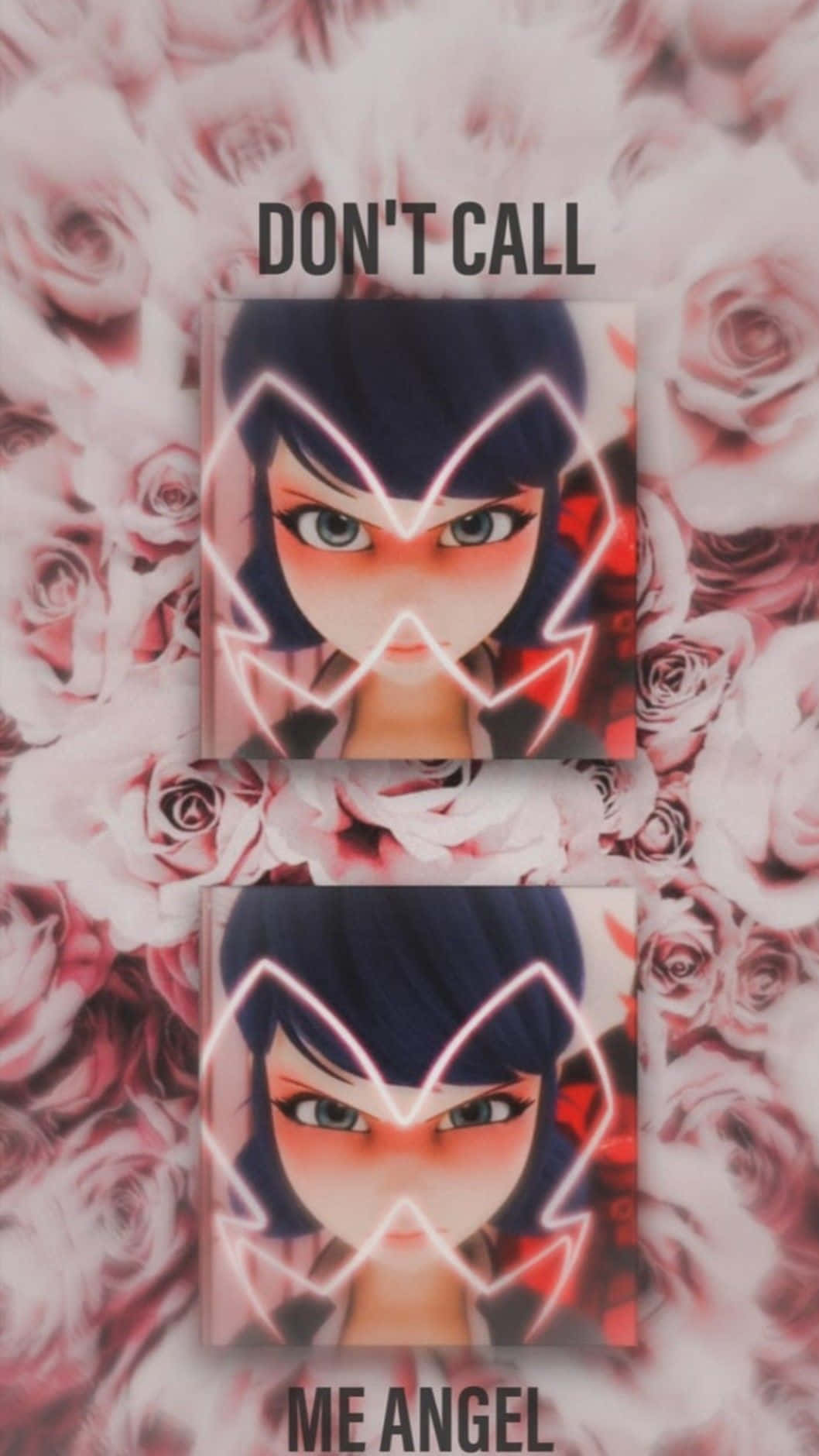 Cute Miraculous Ladybug Don't Call Me Angel Background