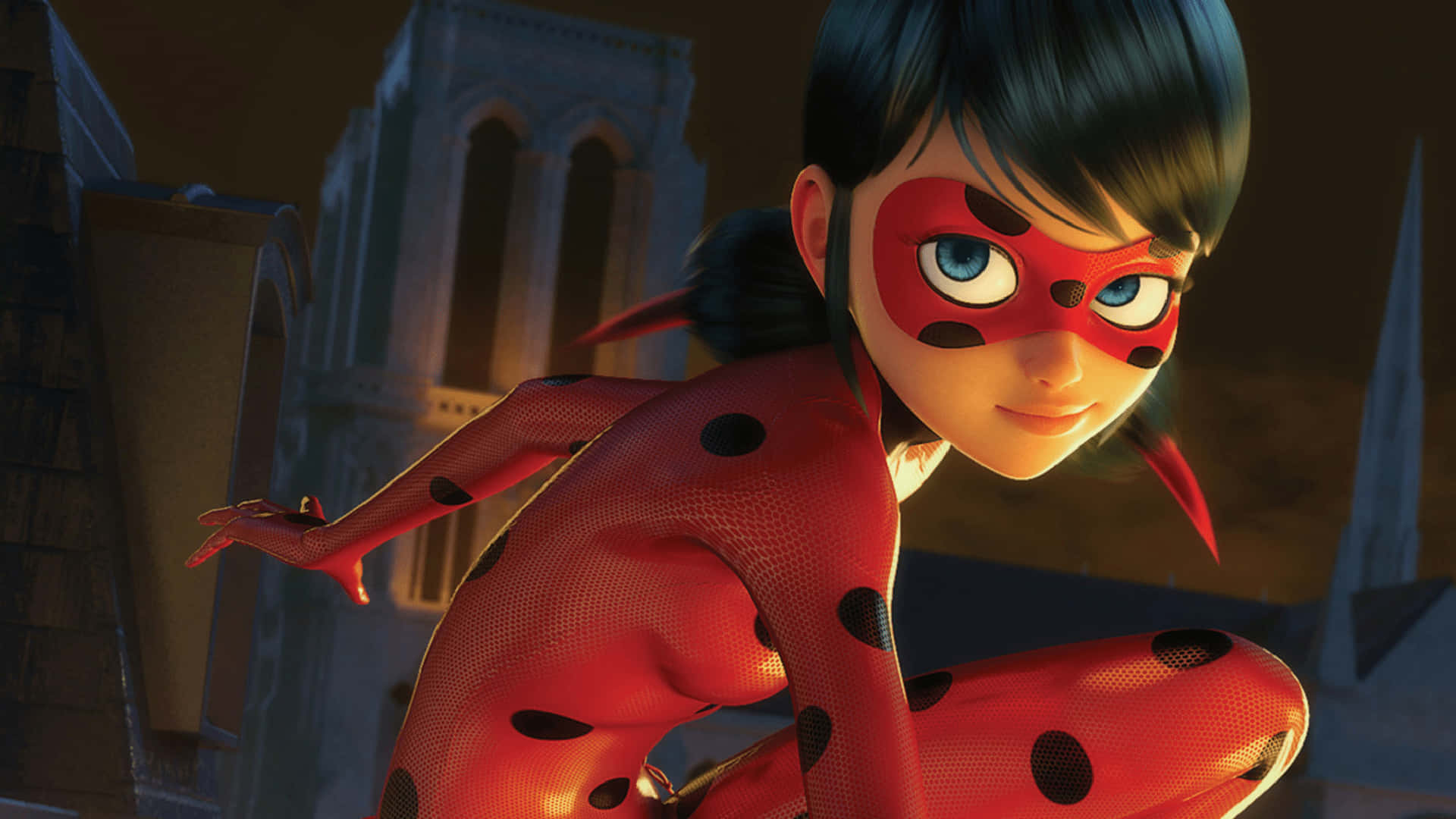 Cute Miraculous Ladybug Gets Ready To Fight Background