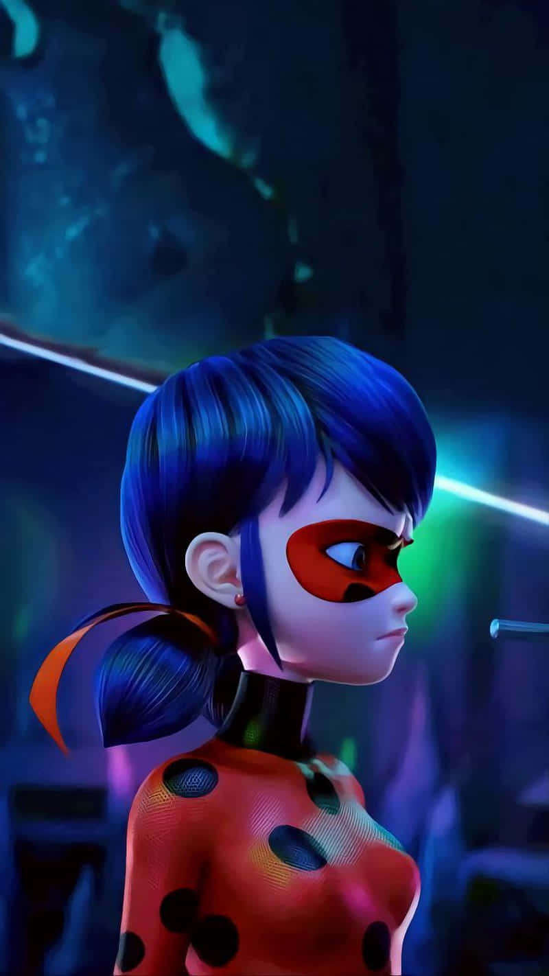 Cute Miraculous Ladybug Looking Angry Background