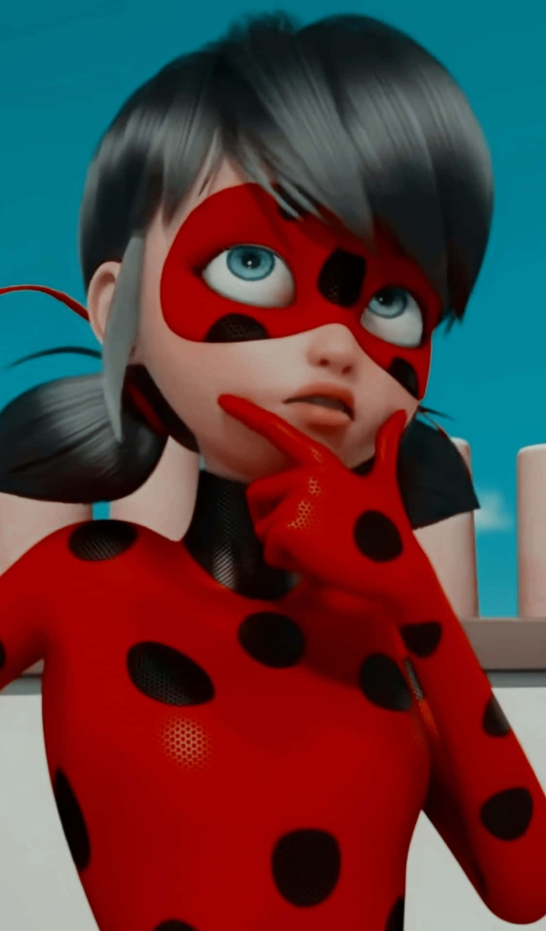 Cute Miraculous Ladybug Thinking Picture