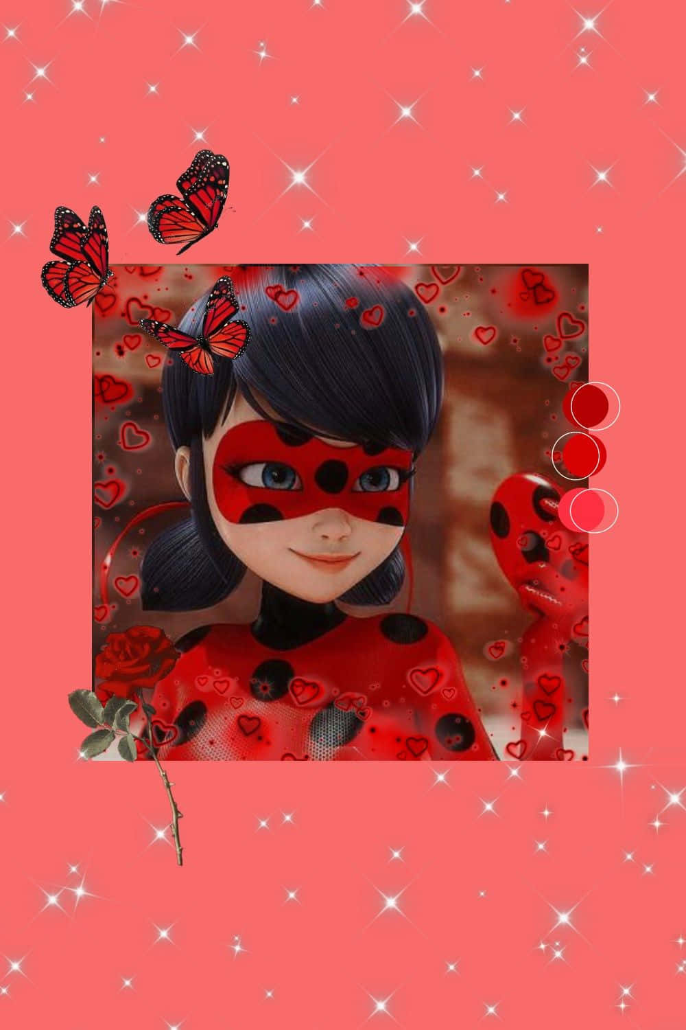 Cute Miraculous Ladybug Butterfly Hearts Pictures