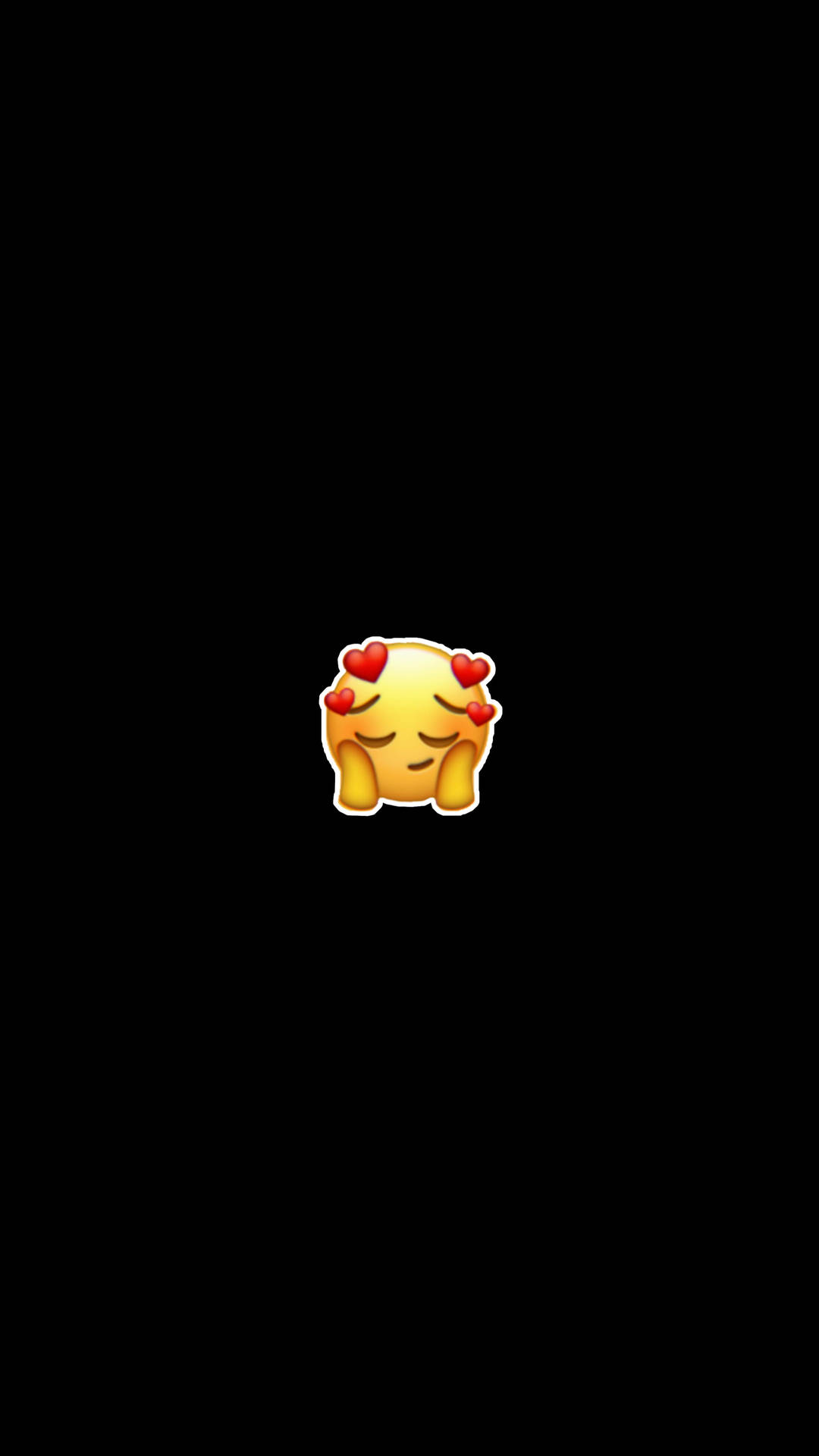 Cute Mobile In Love Emoji Wallpaper