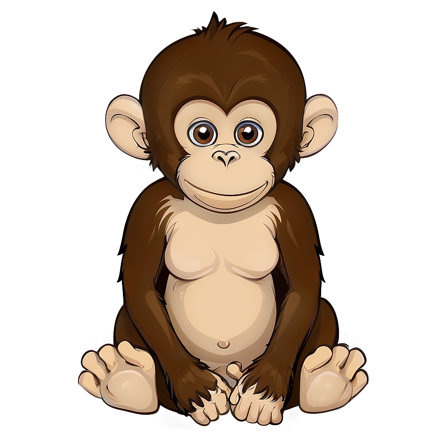 Cute Monkey Character Png 30 PNG