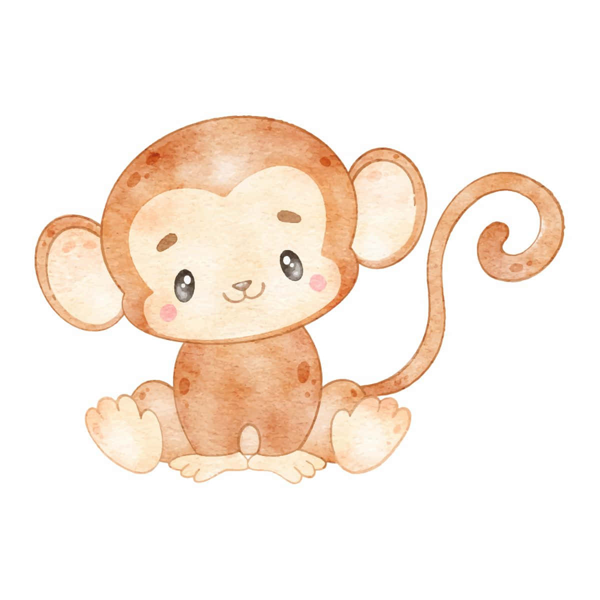 cute drawings of baby monkeys