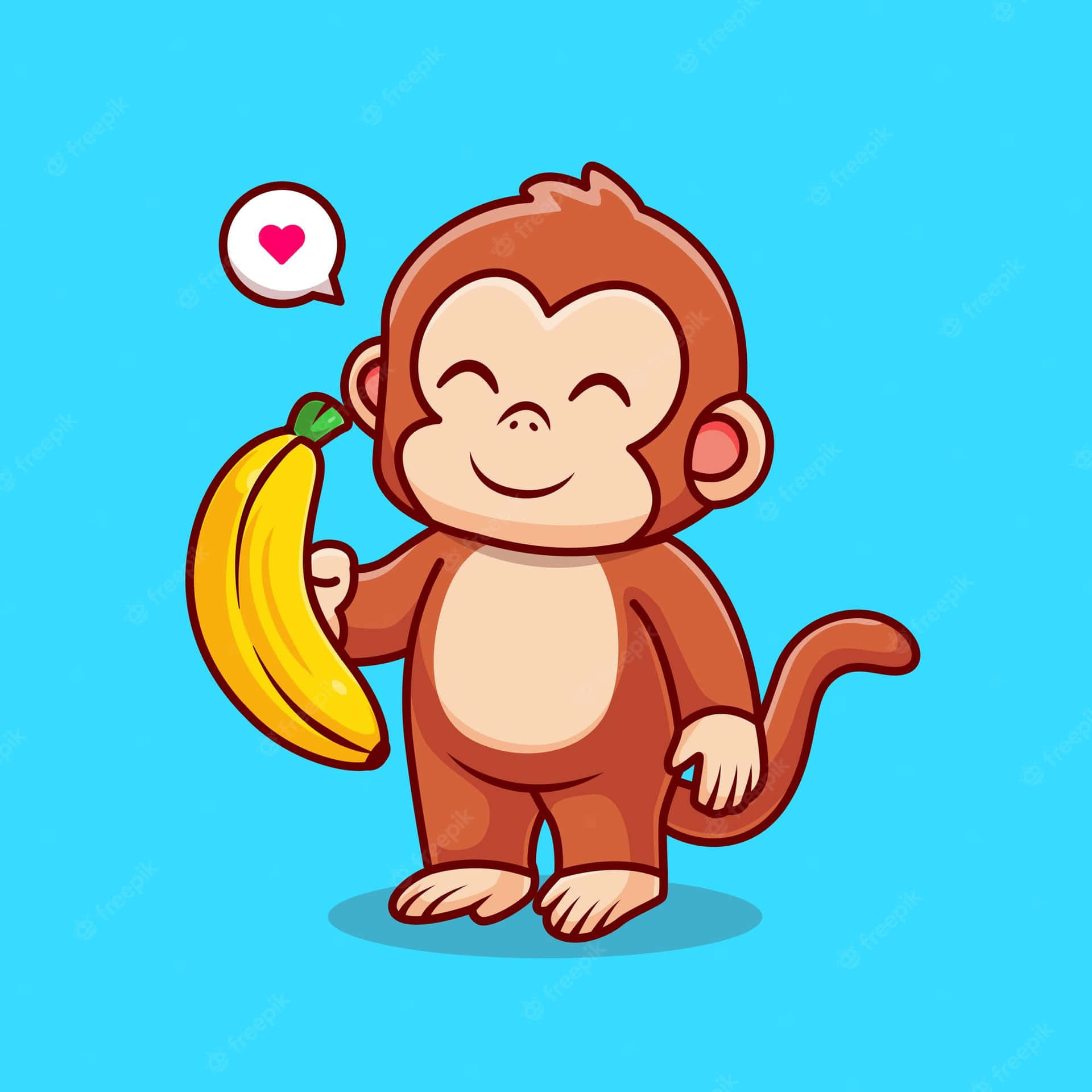 This cute monkey can't wait to start their day!