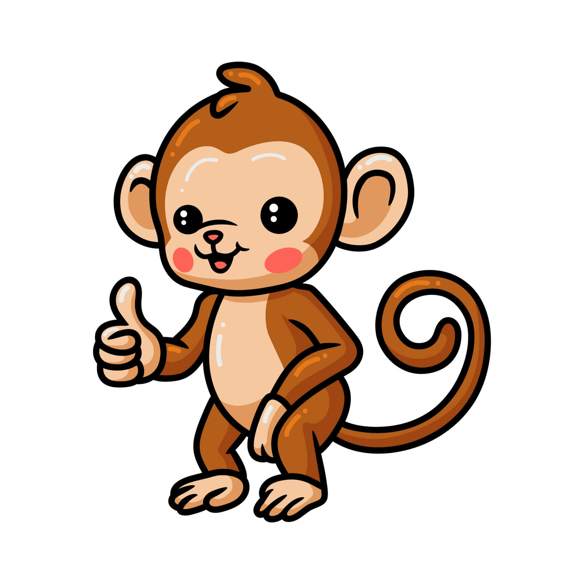 Download Adorable Monkey Giving A Smiling Hello | Wallpaperscom