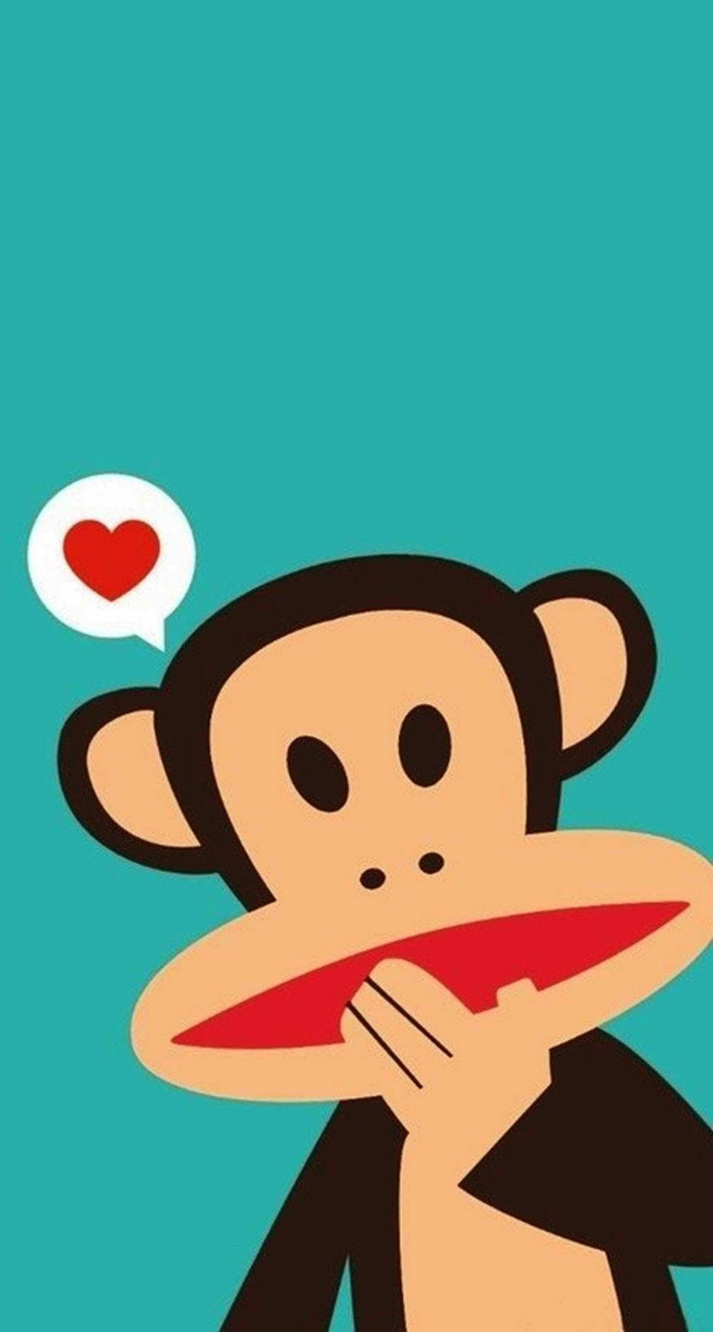 Cute Monkey Vector Art Wallpaper