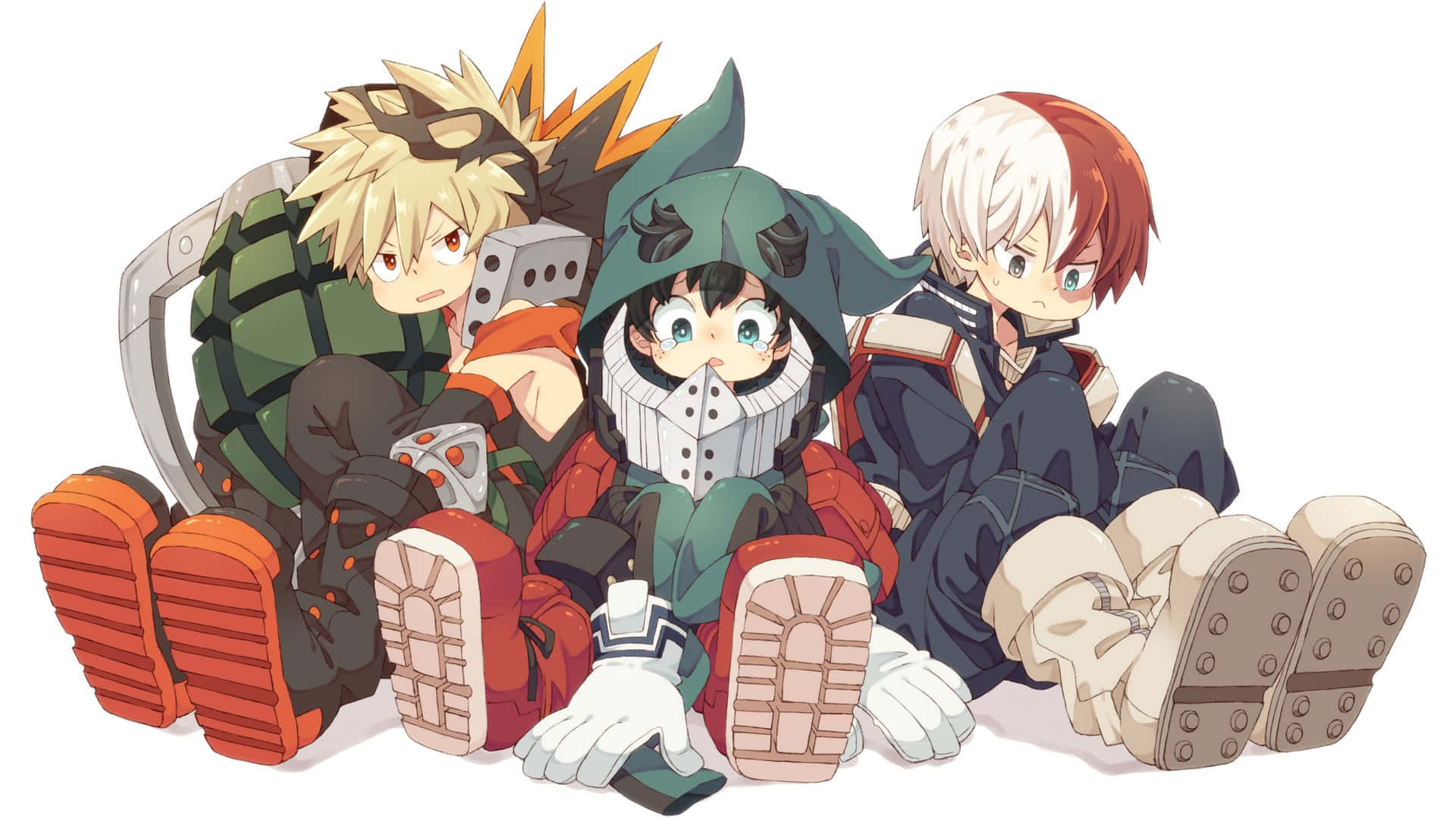 "Get Ready to Fight for Justice with Cute My Hero Academia" Wallpaper